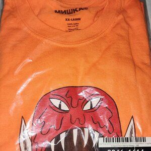Mishka X Johnny Ryan Cannibal T-Shirt Orange XXL